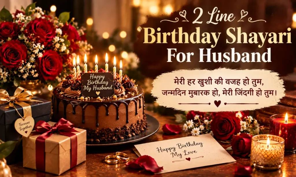 2 Line Birthday Shayari For Husband