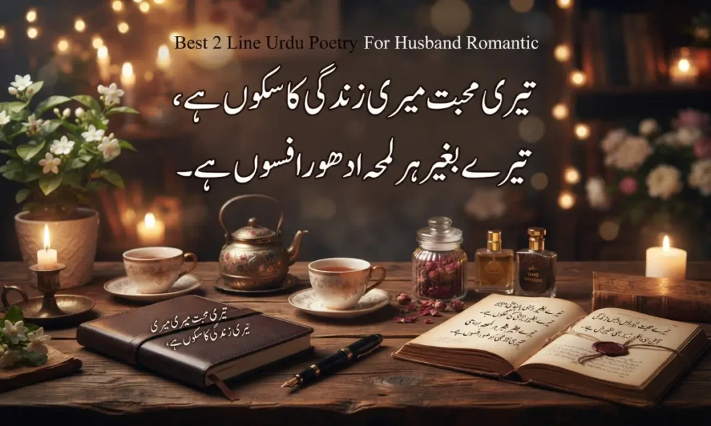 2 Line Urdu Poetry For Husband Romantic