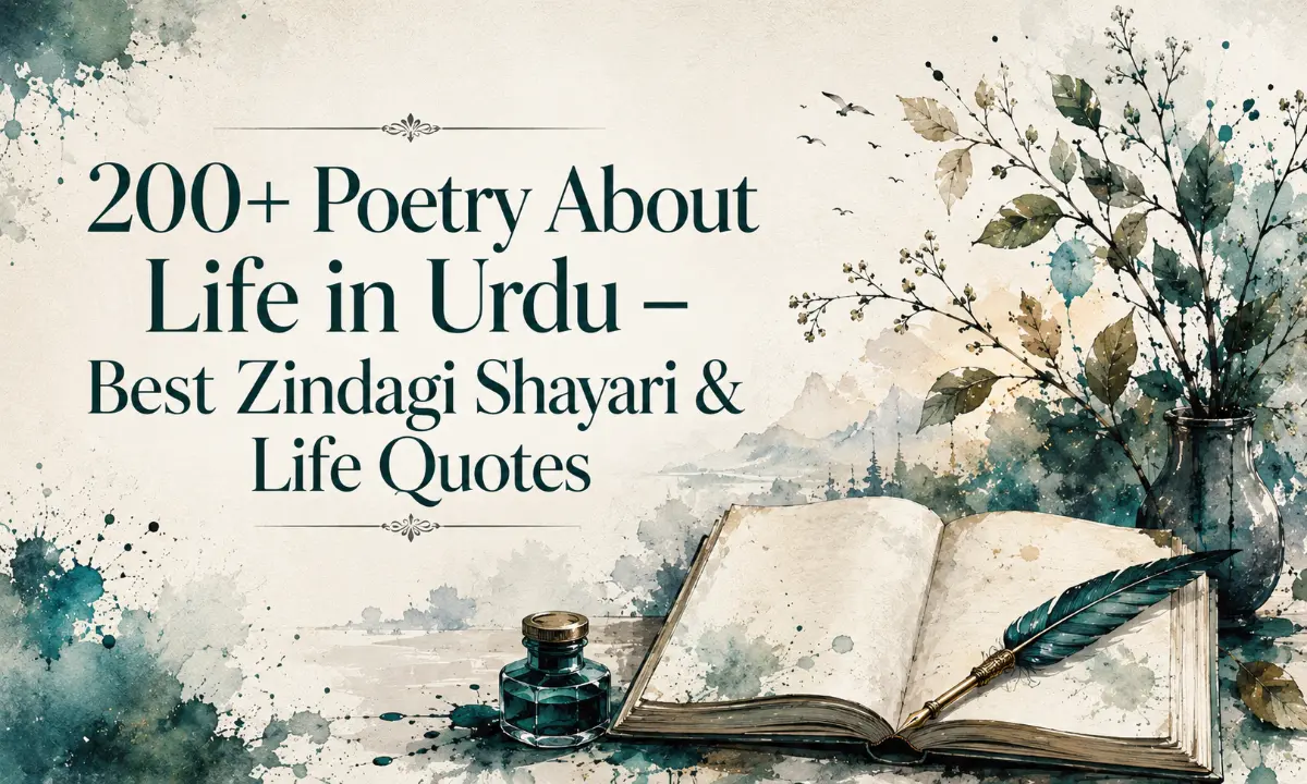 200+ Poetry About Life in Urdu – Best Zindagi Shayari & Life Quotes