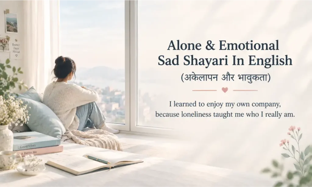 Alone & Emotional Sad Shayari In English