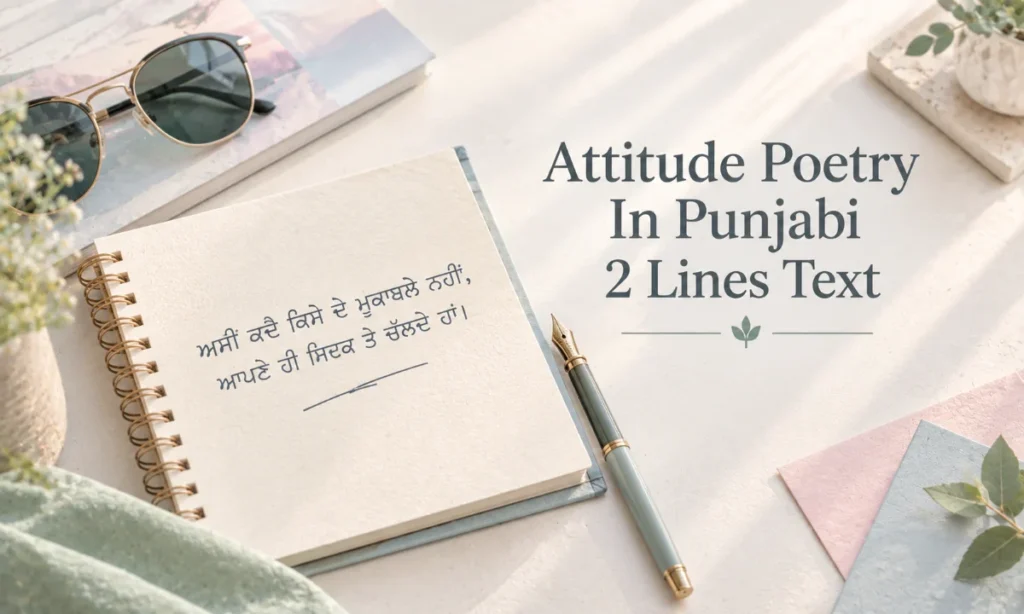 Attitude Poetry In Punjabi 2 Lines Text