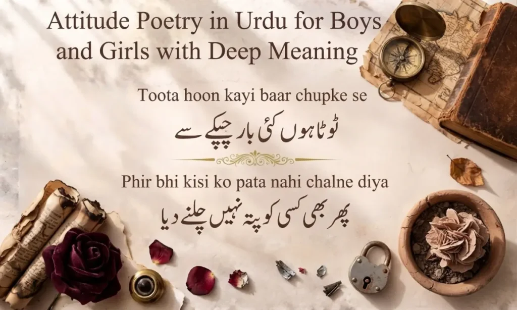 Attitude Poetry in Urdu for Boys and Girls with Deep Meaning