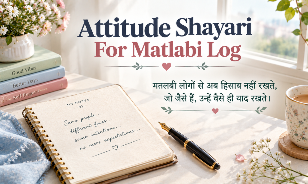 Attitude Shayari For Matlabi Log