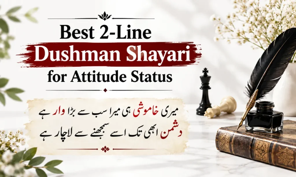 Best 2-Line Dushman Shayari for Attitude Status