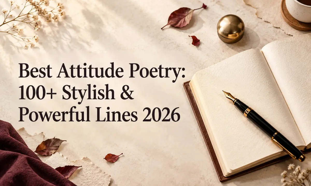 Best Attitude Poetry 100+ Stylish & Powerful Lines 2026