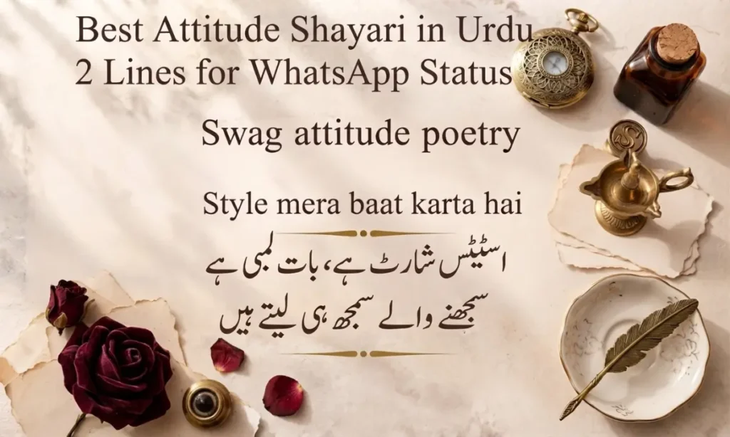 Best Attitude Shayari in Urdu 2 Lines for WhatsApp Status
