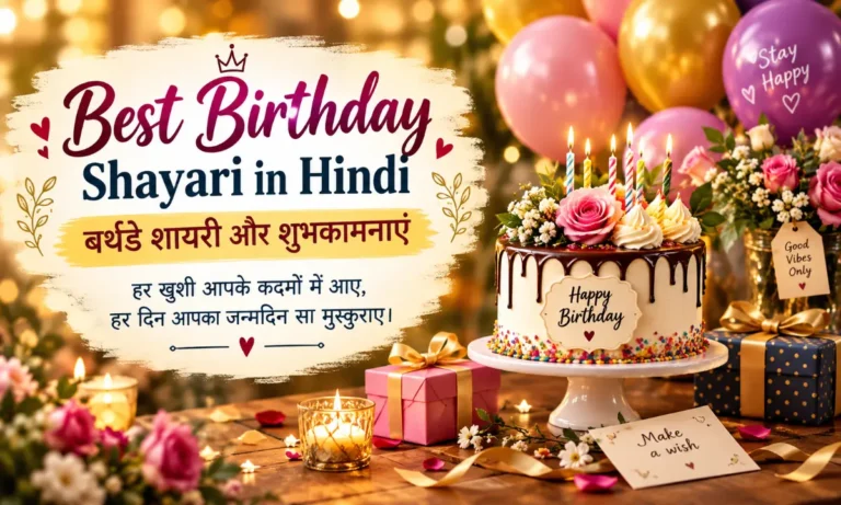 Best Birthday Shayari in Hindi | बर्थडे शायरी और शुभकामनाएं