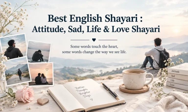 Best English Shayari Attitude, Sad, Life & Love Shayari