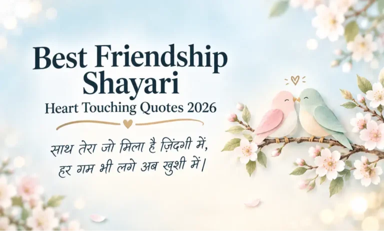 Best Friendship Shayari Heart Touching Quotes 2026