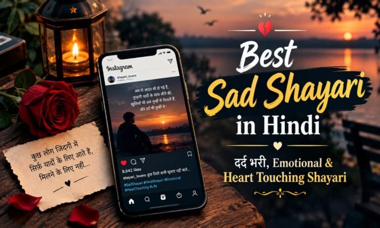 Best Sad Shayari in Hindi | दर्द भरी, Emotional & Heart Touching Shayari