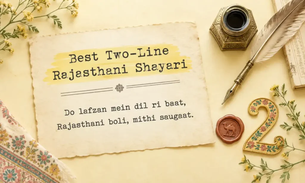 Best Two-Line Rajasthani Shayari