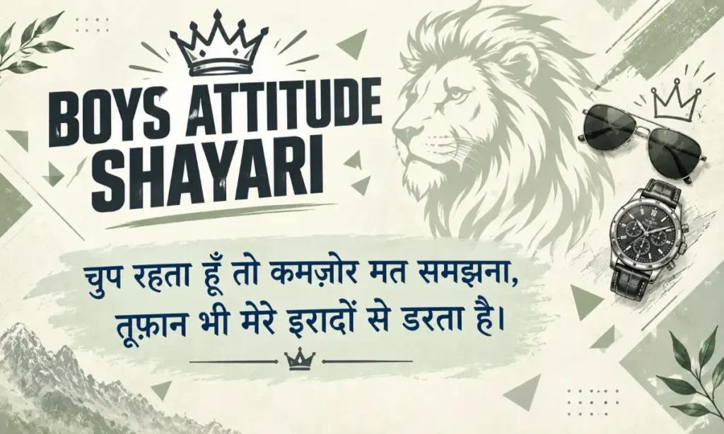 Boys Attitude Shayari