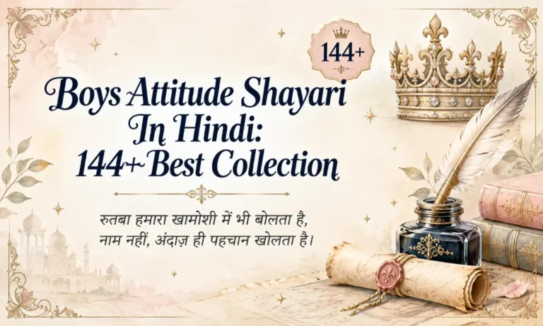 Boys Attitude Shayari In Hindi 144+ Best Collection