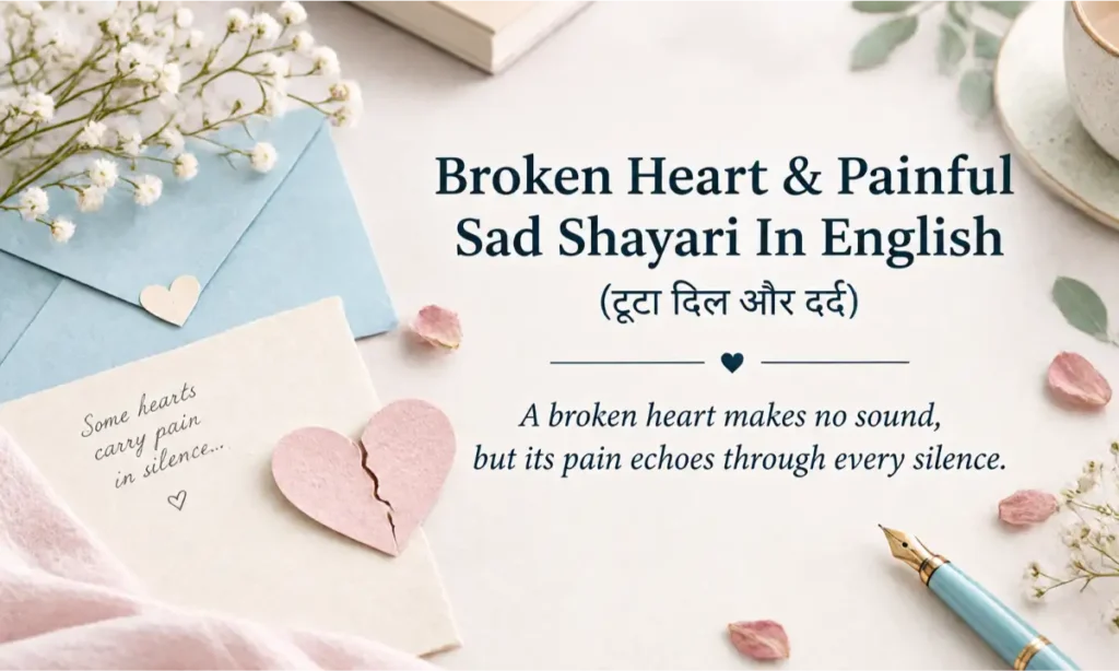 Broken Heart & Painful Sad Shayari In English