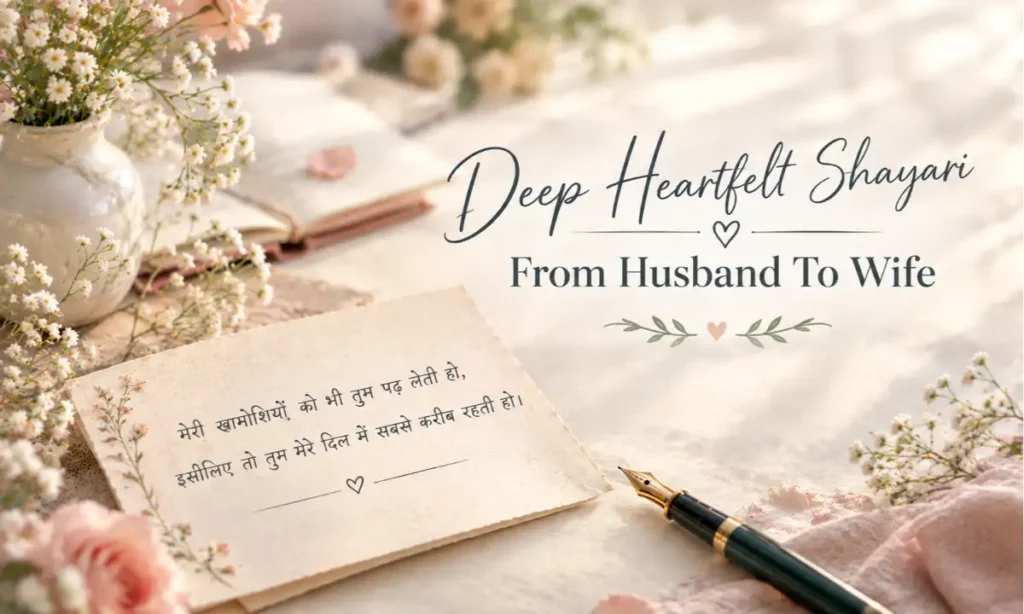 Deep Heartfelt Shayari From Husband To Wife