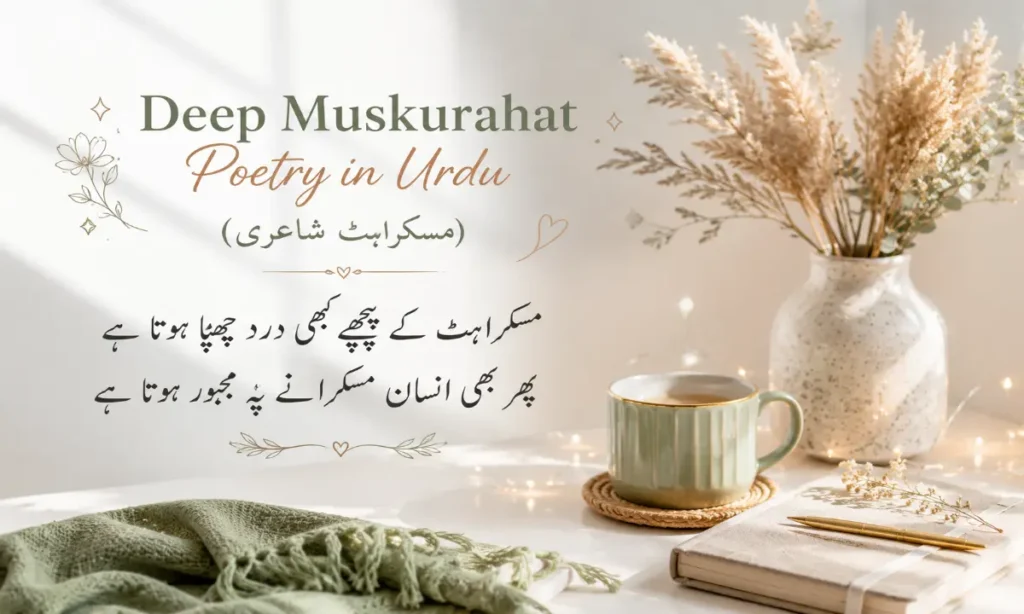 Deep Muskurahat Poetry in Urdu (مسکراہٹ شاعری)