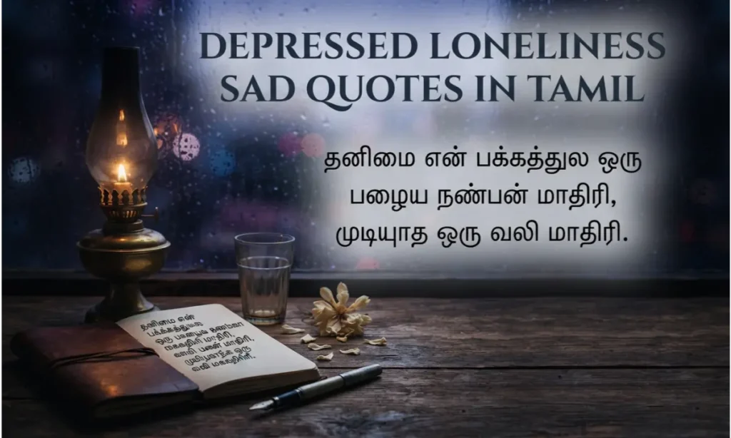 Depressed Loneliness Sad Quotes in Tamil jpeg