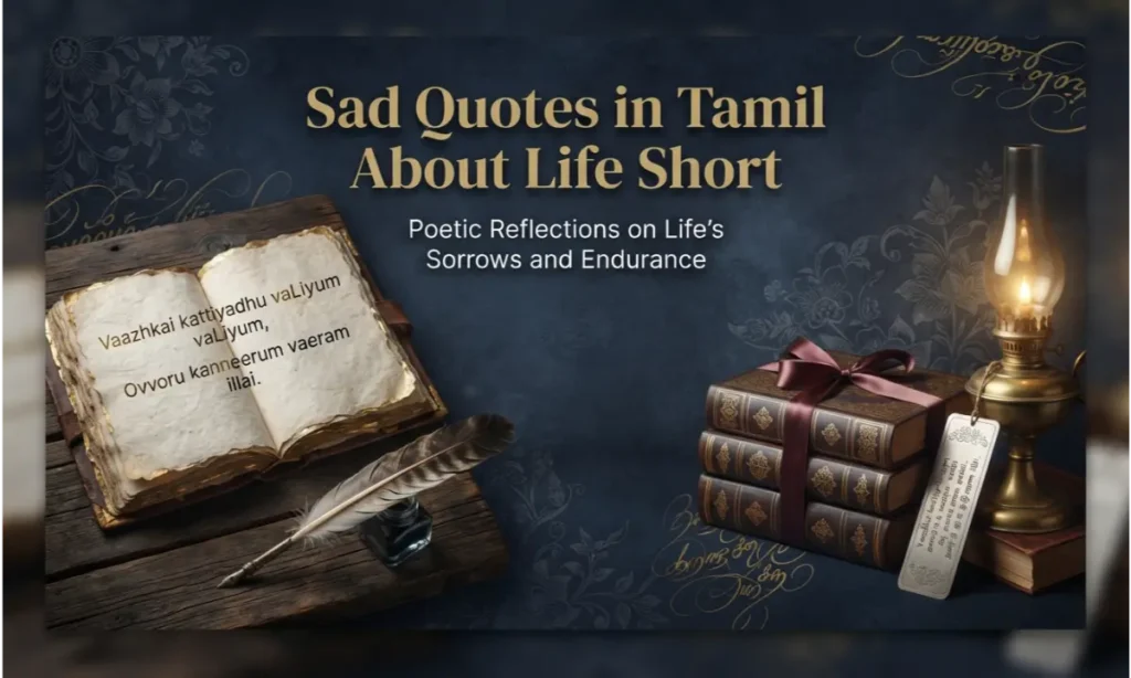 Depressed Sad Quotes in Tamil About Life Short