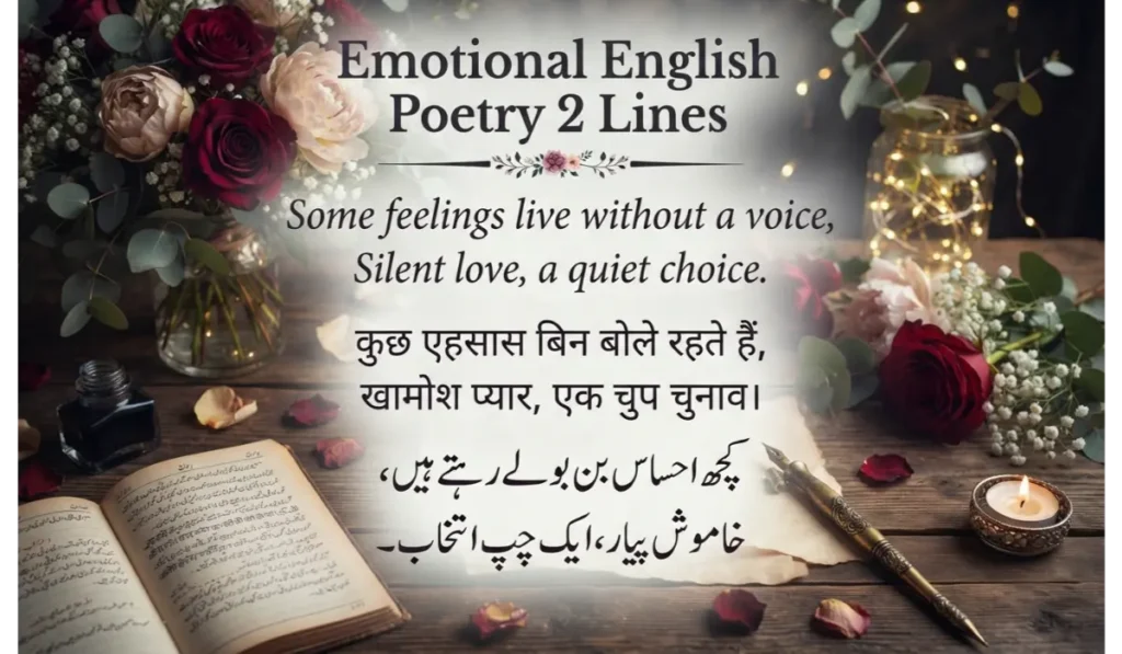 Emotional English Poetry 2 Lines