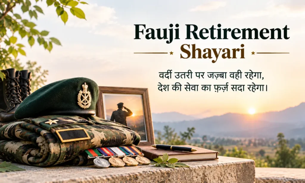 Fauji Retirement Shayari