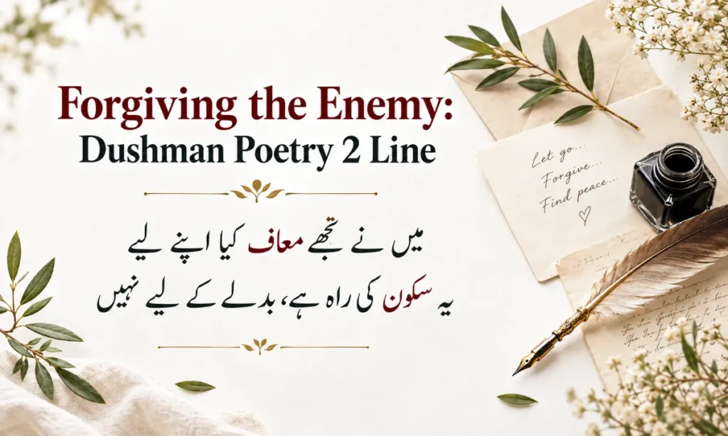 Forgiving the Enemy Dushman Poetry 2 Line