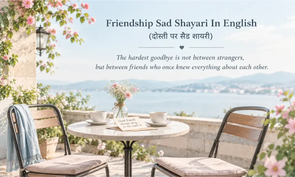 Friendship Sad Shayari In English
