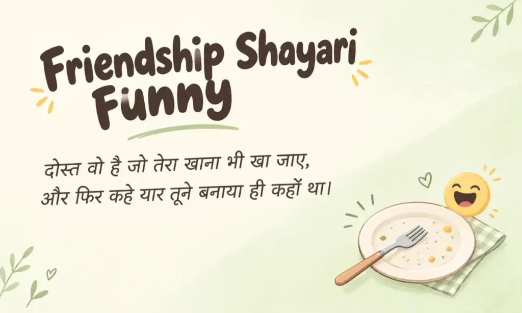 Friendship Shayari Funny
