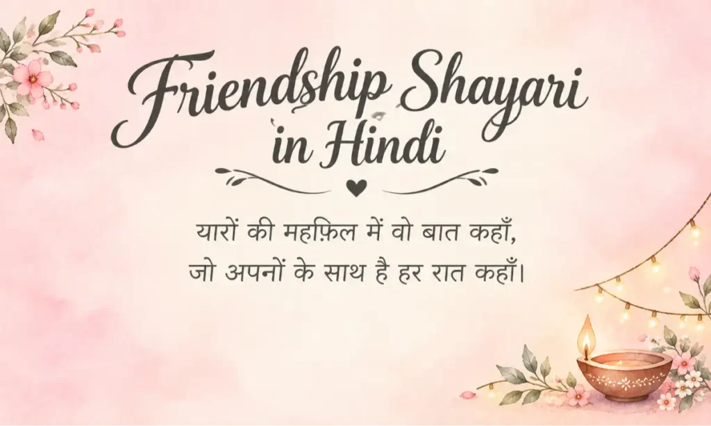 Friendship Shayari In Hindi