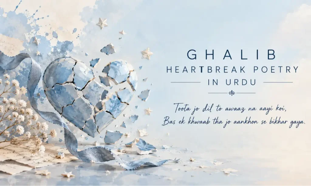 Ghalib Heartbreak Poetry in Urdu