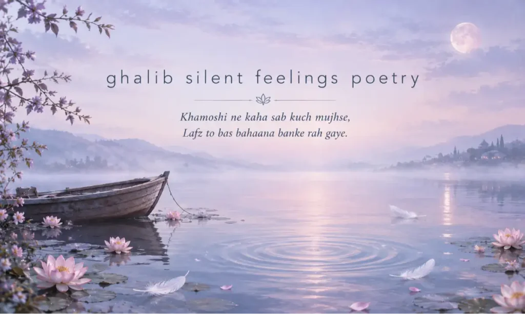 Ghalib Silent Feelings Poetry