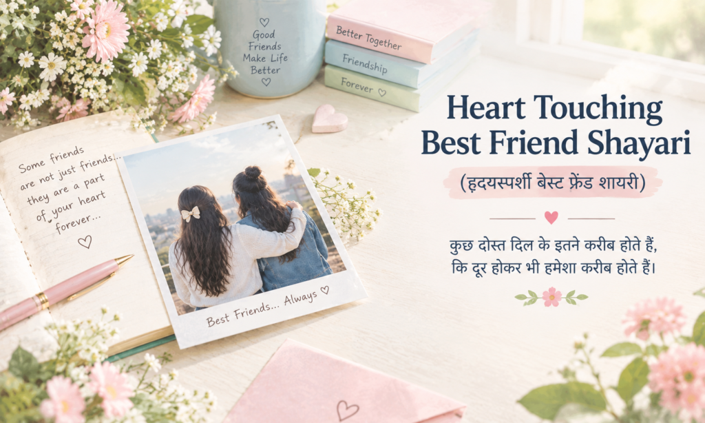 Heart Touching Best Friend Shayari (हृदयस्पर्शी बेस्ट फ्रेंड शायरी)