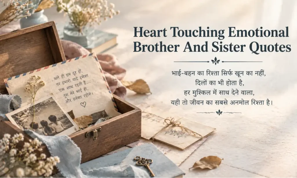 Heart Touching Emotional Brother And Sister Quotes