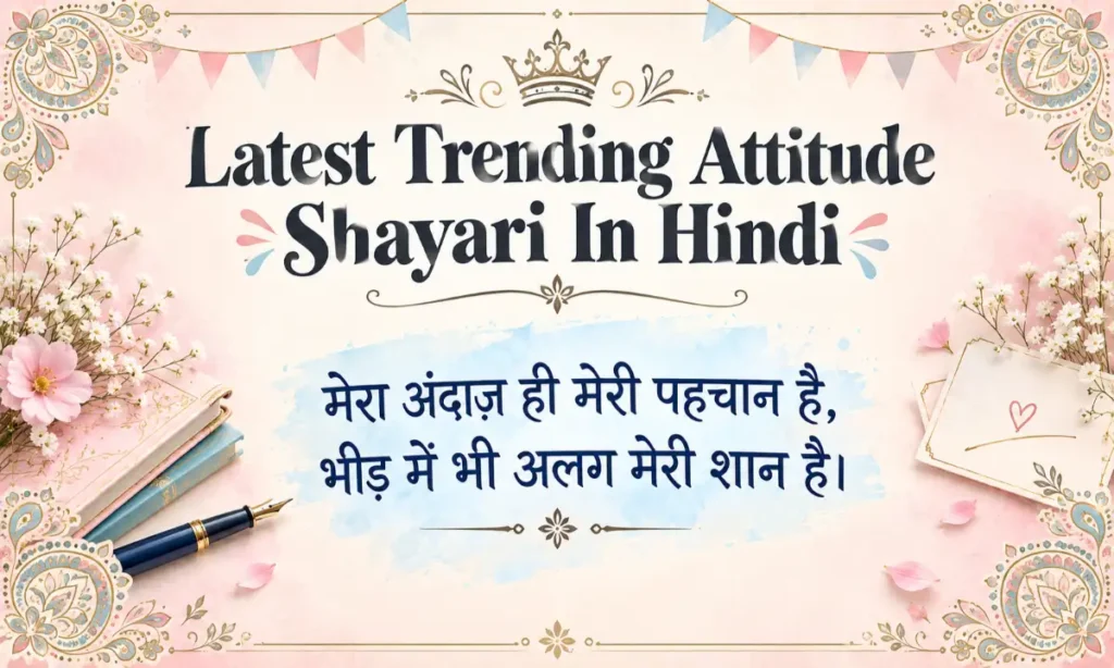 Latest Trending Attitude Shayari In Hindi