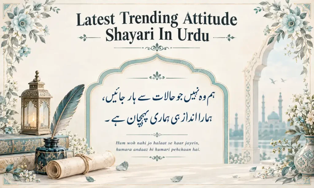 Latest Trending Attitude Shayari In Urdu