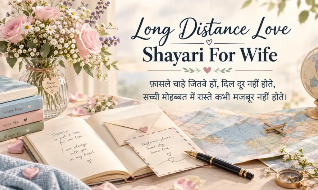 Long Distance Love Shayari For Wife