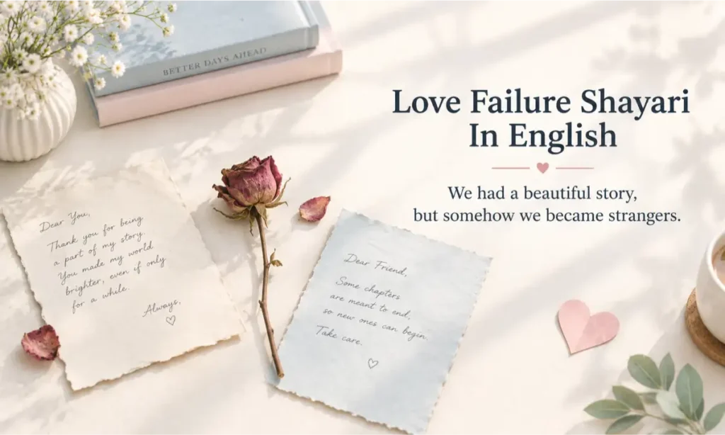 Love Failure Shayari In English