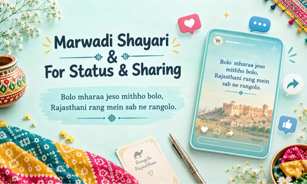 Marwadi Shayari For Status & Sharing