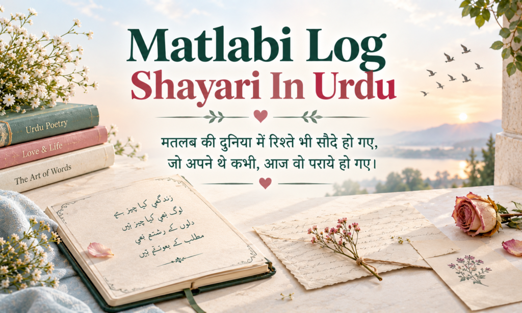 Matlabi Log Shayari In Urdu