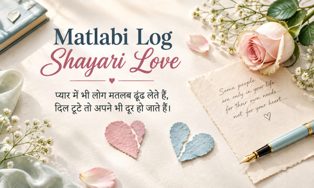 Matlabi Log Shayari Love