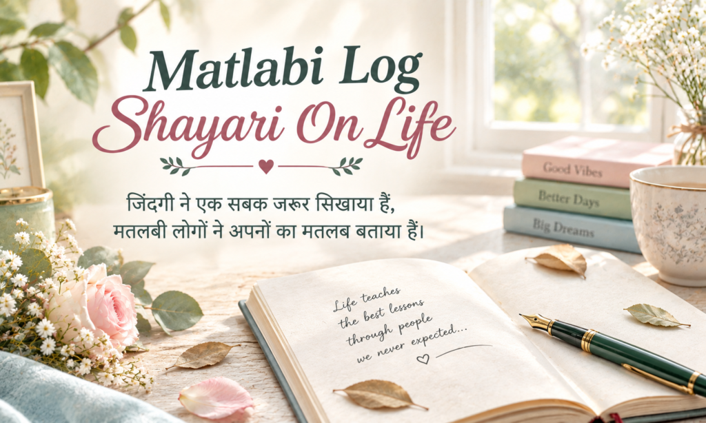 Matlabi Log Shayari On Life
