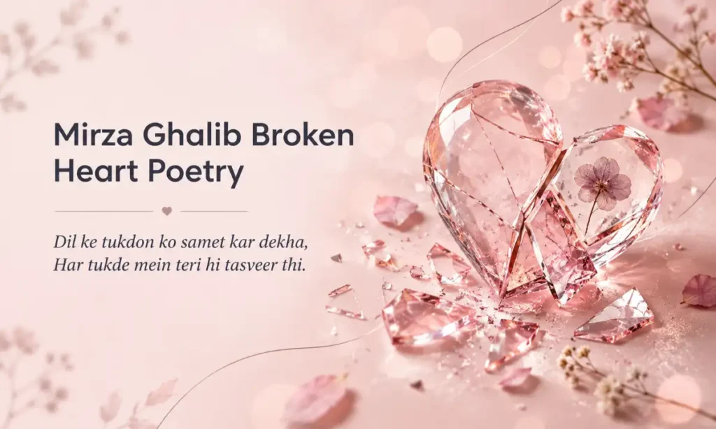 Mirza Ghalib Broken Heart Poetry