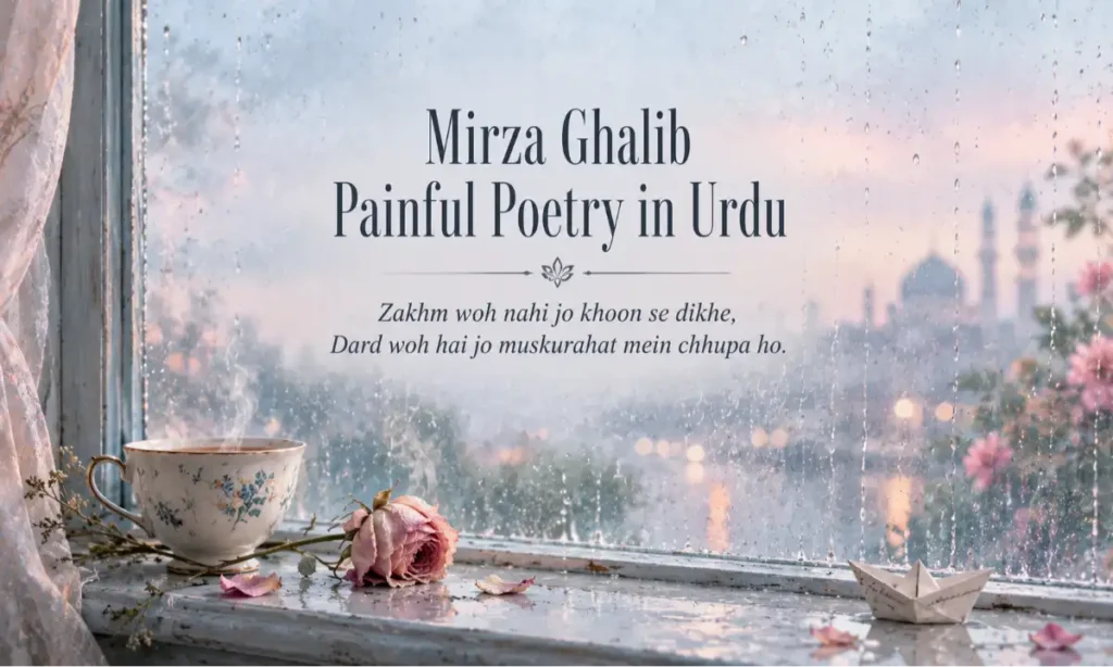 Mirza Ghalib Painful Poetry in Urdu