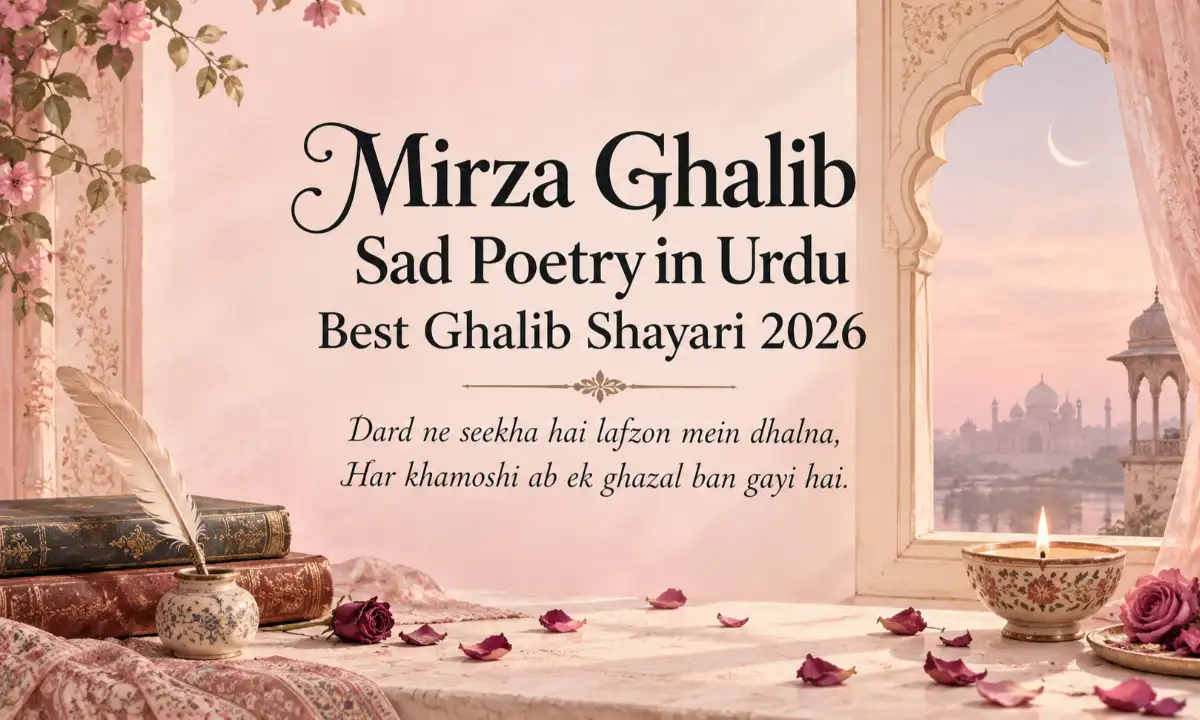 Mirza Ghalib Sad Poetry in Urdu Best Ghalib Shayari