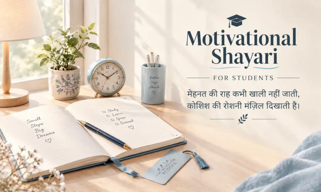 Motivational Shayari For Students | For students