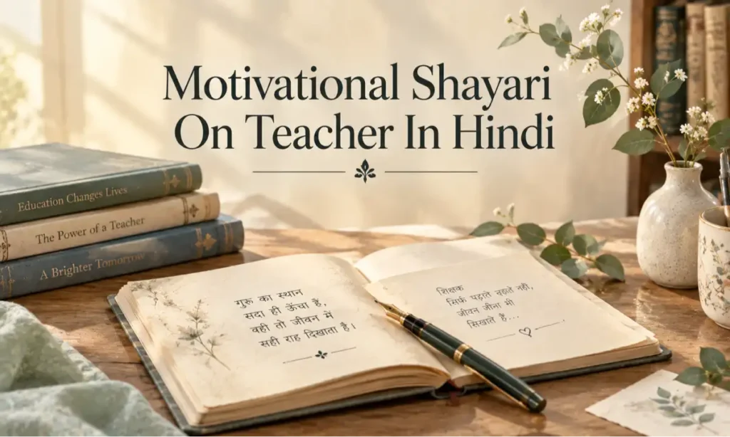 Motivational Shayari On Teacher In Hindi