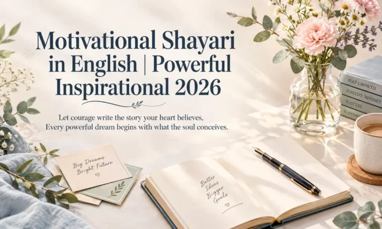 Motivational Shayari in English Powerful Inspirational 2026