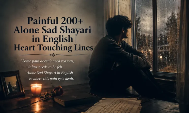 Painful 200+ Alone Sad Shayari in English | Heart Touching Lines