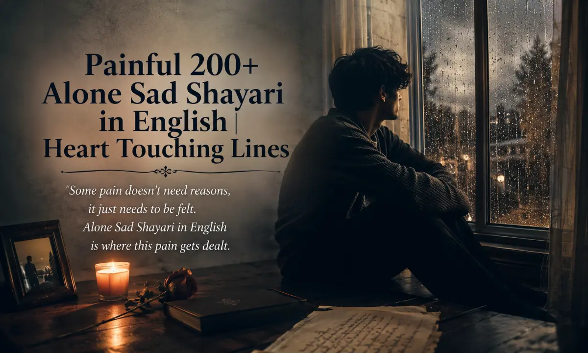 Painful 200+ Alone Sad Shayari in English | Heart Touching Lines