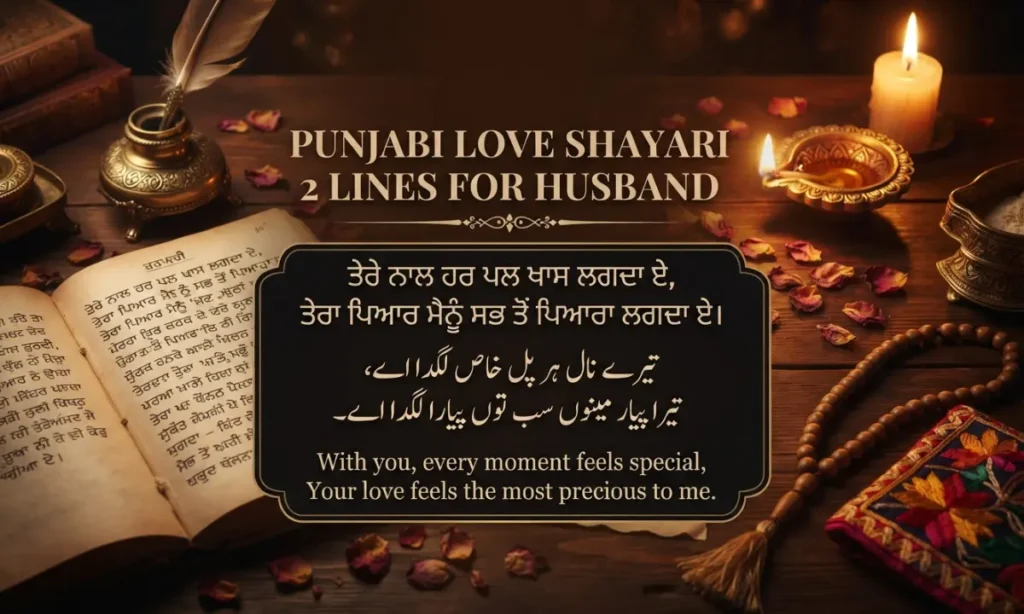 Punjabi Love Shayari 2 Lines For Husband