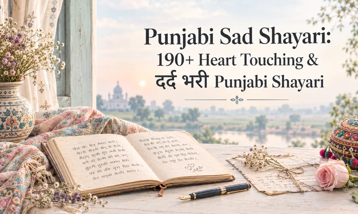 Punjabi Sad Shayari 190+ Heart Touching & दर्द भरी Punjabi Shayari